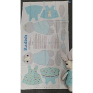 Bunny Trail - Panel - Toy - Blue